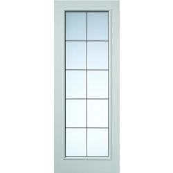 Decima Moulded Panel Glazed White Primed Internal Door